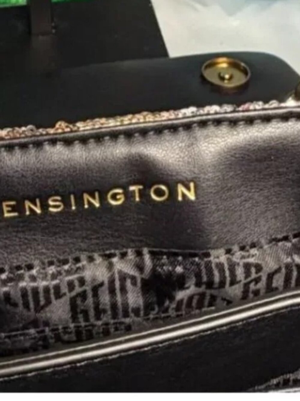 Kurt Geiger Kensington Crossbody Bag London Motif Crown Eagle Head Closure NWT - Picture 3 of 7